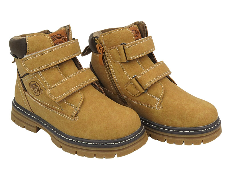 Dětské boty American Club - XD 100/23, hnědé