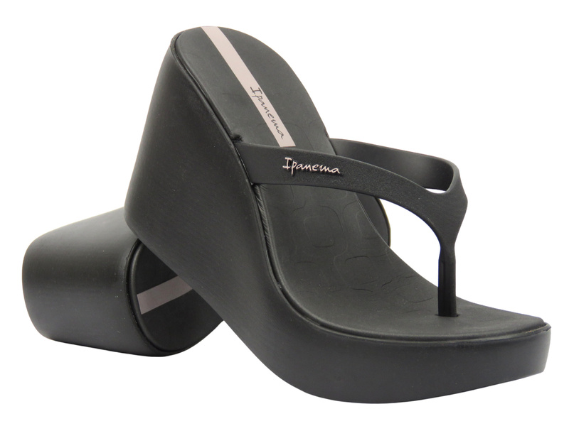 Gumové pantofle, dámské žabky na klínku – IPANEMA 83626, černé