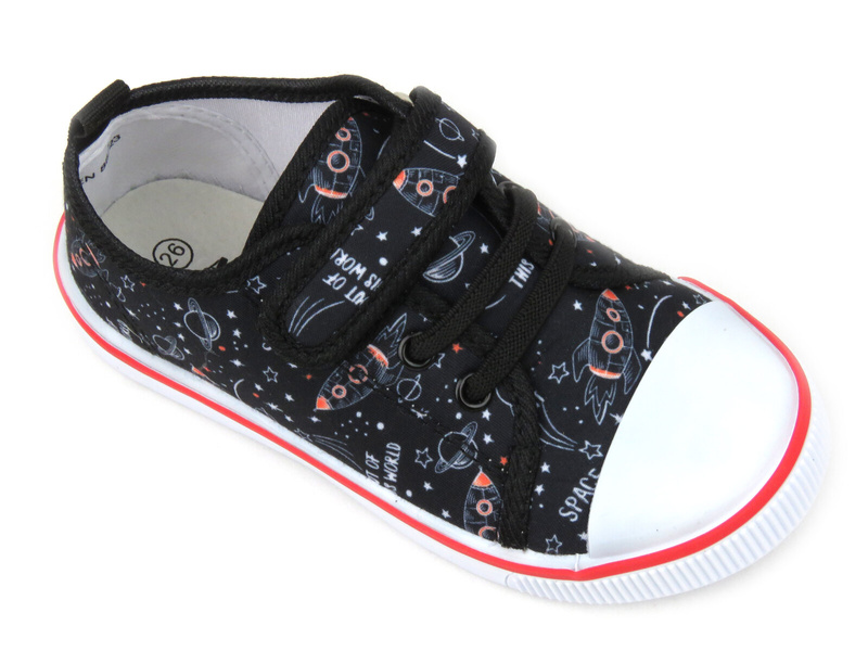 Dětské tenisky se závodním autem - American Club TEN 86/23, černé