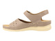 Dámské kožené sandály Helios Comfort 142, khaki