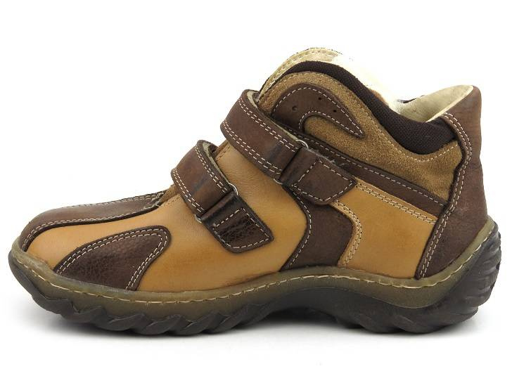 Dětské holínky pro kluky zateplené vlnou - Helios 449, hnědé