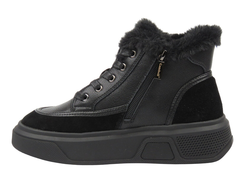 Dámské kotníkové boty Cambell 25-19352, černé