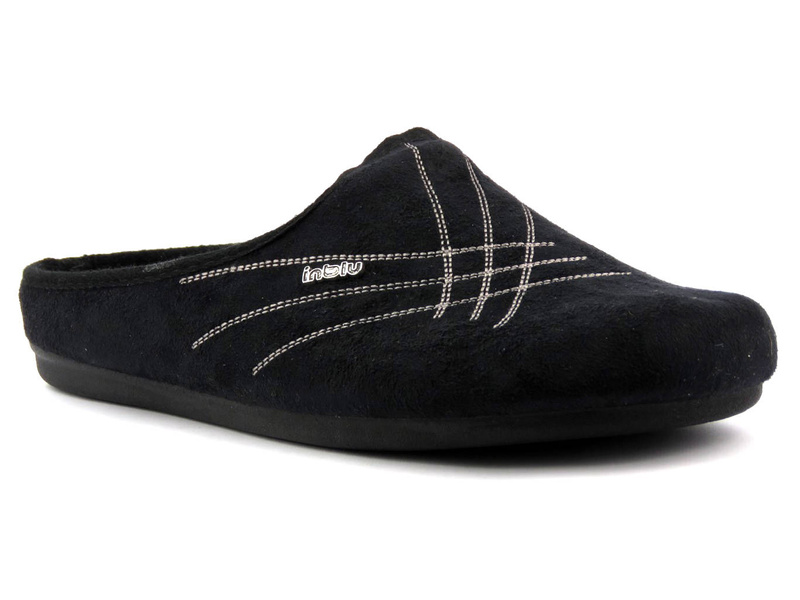 Teplé pánské pantofle - INBLU 155M012, černé