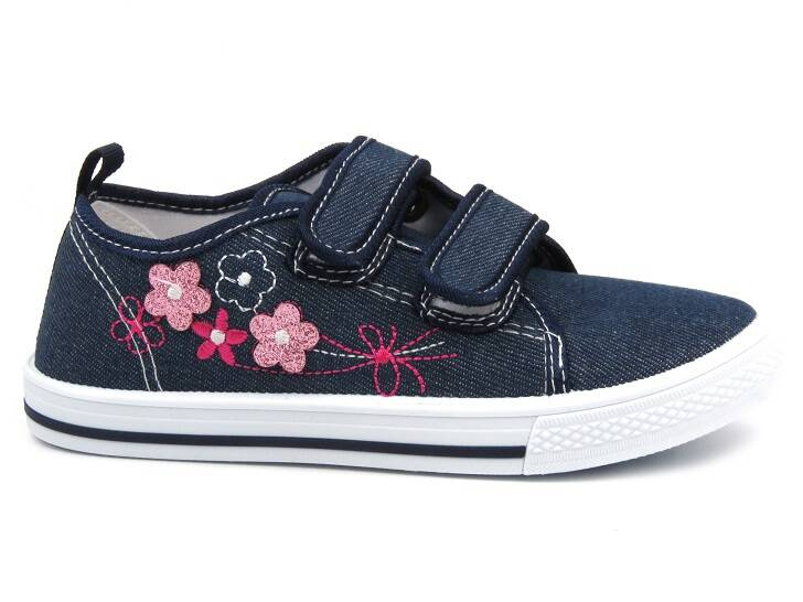 Tenisky, Tenisky na suchý zip - AMERICAN CLUB TEN 118/24, tmavě modrá