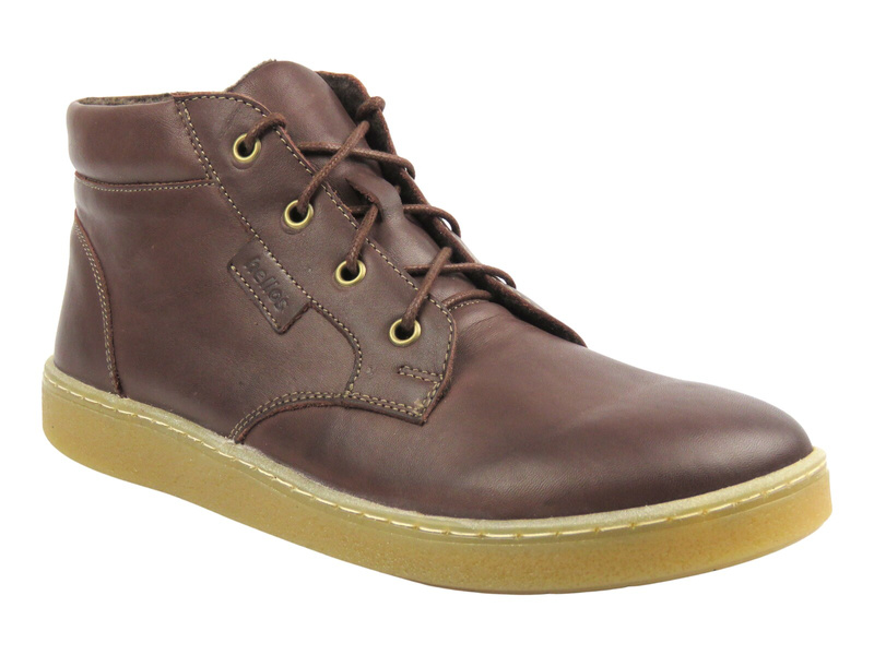 Pánské barefoot kotníkové boty Helios Komfort 833, hnědé