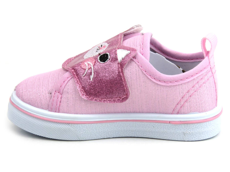 Pohodlné dětské tenisky s kočkou na svršku - AXIM 22102, růžové