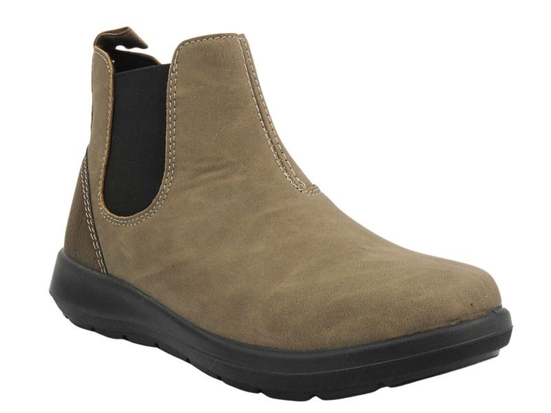 Teplé dámské boty - Inblu WG-59 Brown - Slip-on