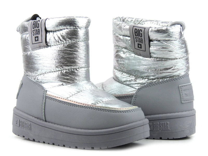 Dětské sněhule s manžetou - BIG STAR KK374218, šedé