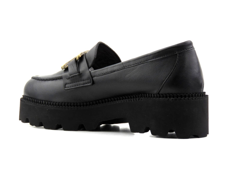 Dámské lordy se silnou podrážkou - VENEZIA 4010704, černá