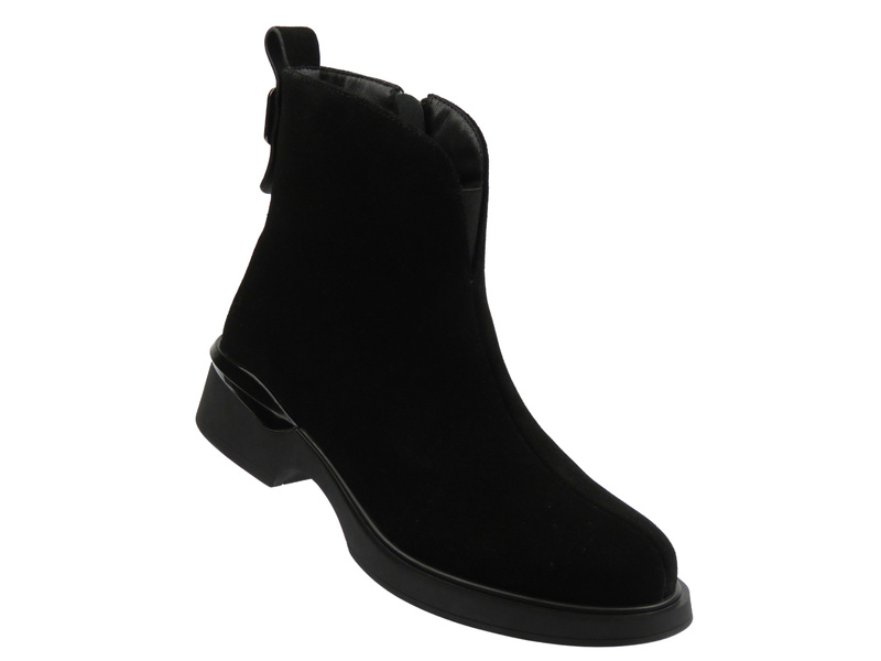 Zateplené dámské kotníkové boty - Cambell 25-98307 černé