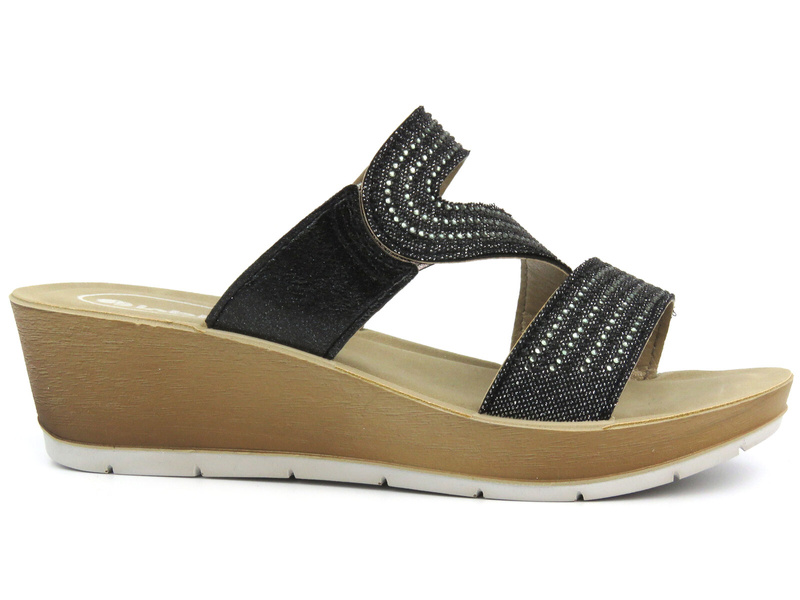 INBLU RN-18 dámské žabky, černé