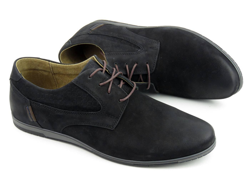 Kožená pánská obuv pro každodenní nošení - RIKO 947, černá