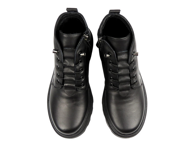 Women’s leather ankle boots Nika Komfort H-2896, black