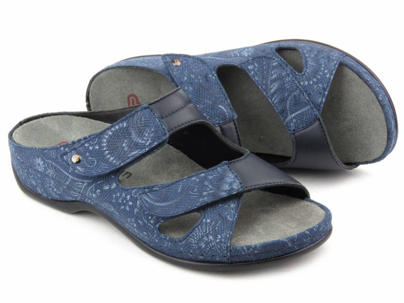 Pohodlné dámské zdravotní žabky - BERKEMANN Janna 01027-324, tmavě modrá