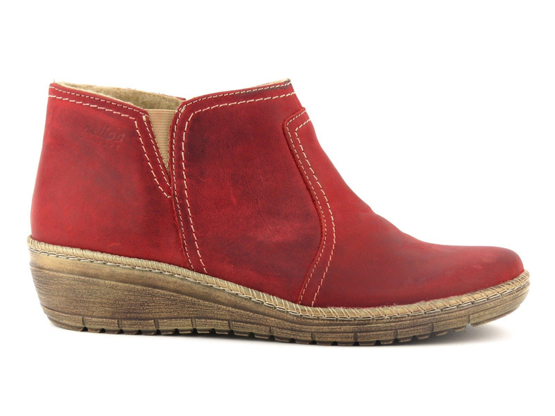 Lehké pohodlné dámské kozačky - HELIOS Komfort 525, bordó