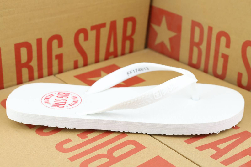 Pánské sportovní žabky - BIG STAR BIG STAR FF174613, bílé