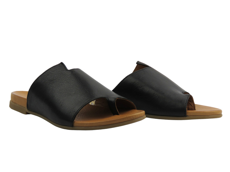 Kožené dámské nazouváky černé Piazza 900000-01  