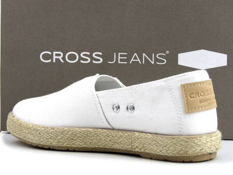 Dámské espadrilky, letní boty - CROSS JEANS JJ2R4001C, bílé