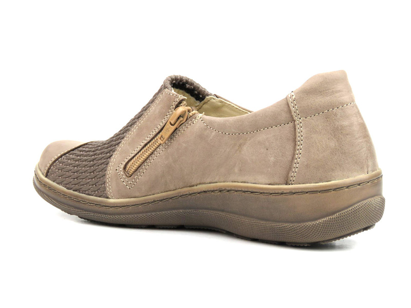 Dámská kožená obuv pro citlivá chodidla - HELIOS Komfort 714, béžová