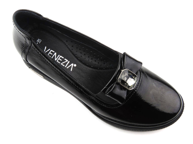 Elegantní dámské boty na malém klínku - VENEZIA 131180, černé