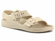 Lehké dámské pěnové sandály s přezkami - Big Star LL274746, béžové