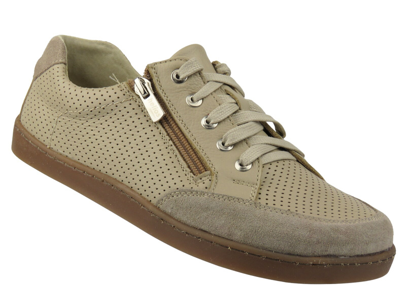 Dámské barefoot boty z přírodní kůže Helios Komfort 470, ecru - PŘEDPRODEJ