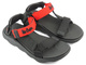 Dámské sportovní sandály na suchý zip - Lee Cooper LCW-22-34-0954, červeno-černé