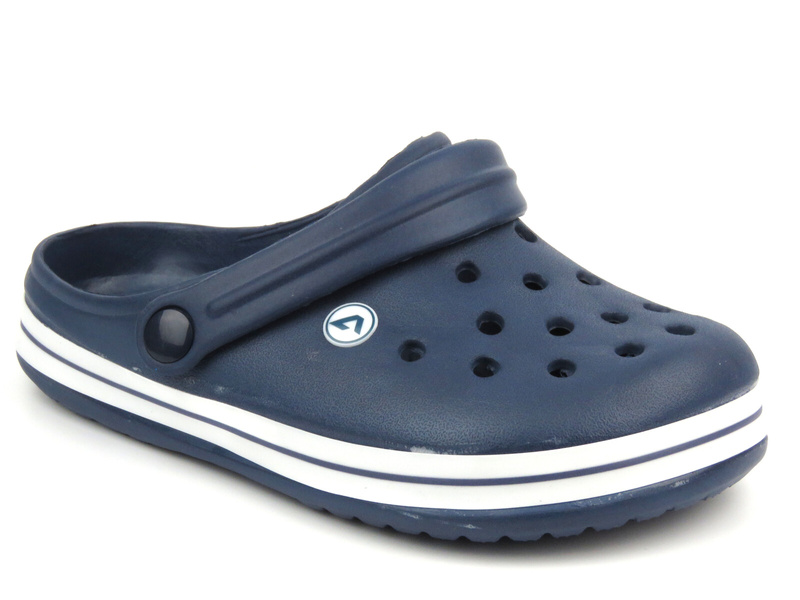 Žabky, dívčí dřeváky sandály - AMERICAN CLUB NH 75/23, NH 76/23, fialové s duhou