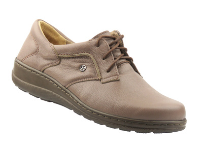 Pohodlné kožené dámské polobotky Helios Komfort 477, khaki