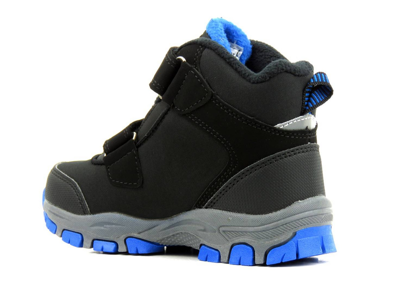 Dětské zimní trekingové kalhoty s fleecem - AMERICAN CLUB Soft Shell WT70/21, černé