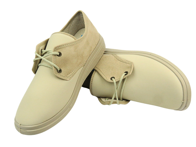 Pánská profylaktická ortopedická obuv Befado dr Orto 990M002 Beige Šněrovací obuv