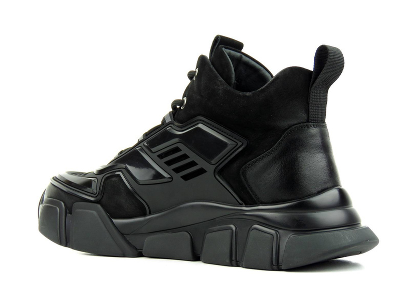 Pánské vesmírné tenisky se zateplením - JOHN DOUBARE H258-WG-487R, černé