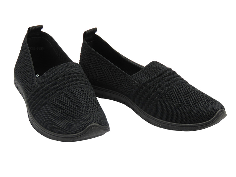 Dámské polobotky, espadrilky černé – News 25TX02-8850