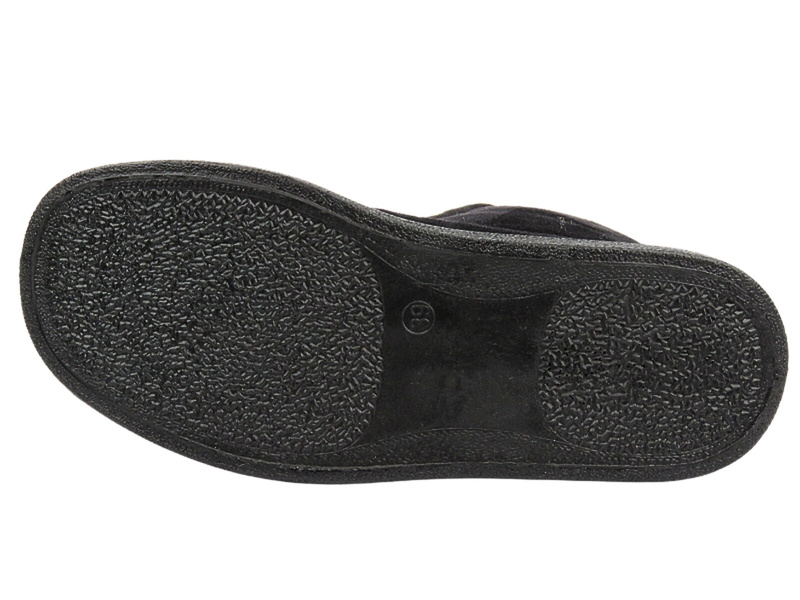 Vysoké, teplé pánské pantofle se zipem - Befado Dr Orto 996M013, černé