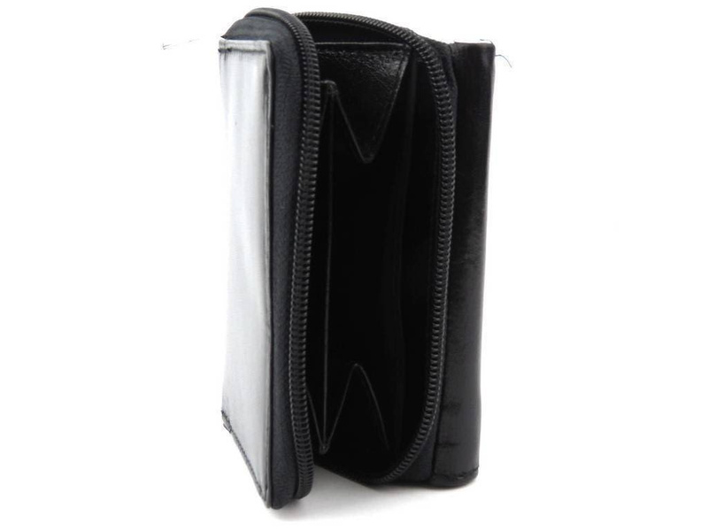 Kožená peněženka A-ART na bankovky a mince