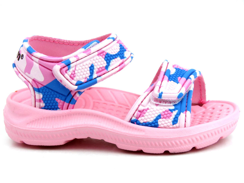 Dětské pěnové sandály na suchý zip - AXIM 2234, růžové
