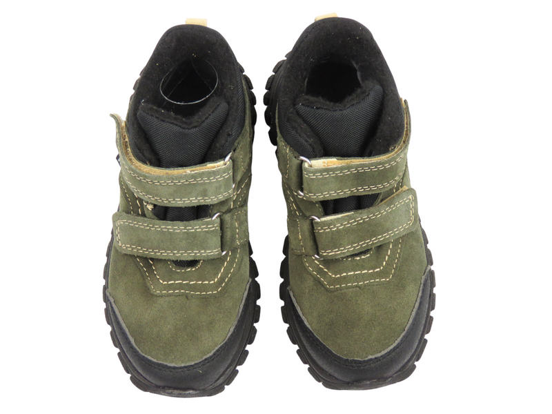 Barefoot minimalistické dětské kotníkové boty zelené Jamet 2226