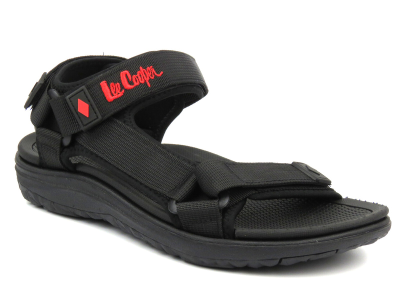 Sportovní pánské sandály na suchý zip - Lee Cooper 22-34-0960M, černé