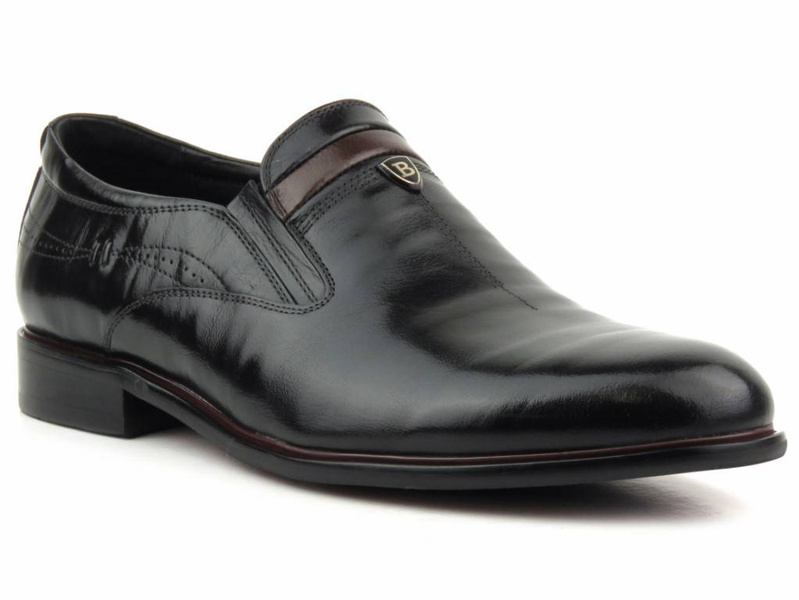 Elegantní mokasíny, pánské boty JOHN DOUBARE YGC-760-Z253-351-1, černé