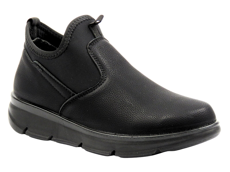 Nazouvací pánské polobotky Potocki 25-90356, černé