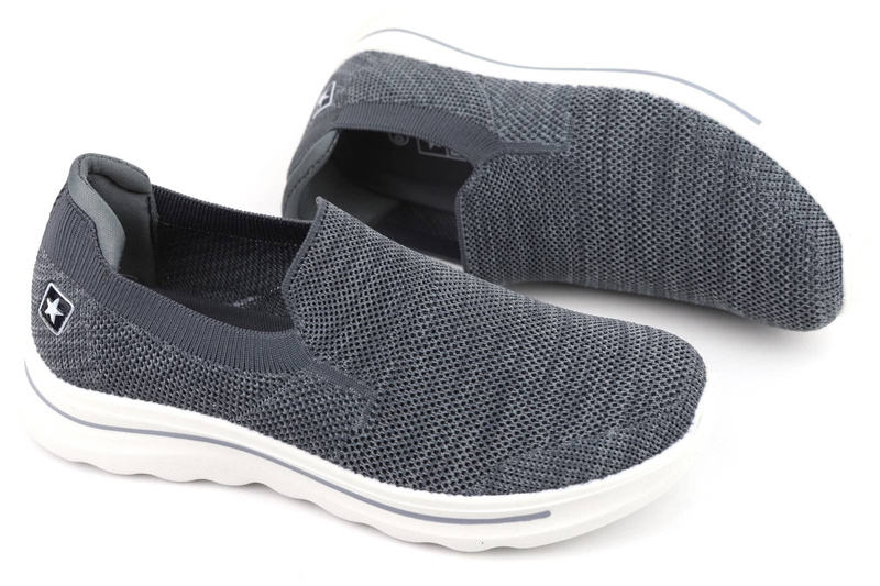 Pohodlné pánské sportovní boty, tenisky - NOVINKY 22MN02-4827, šedé