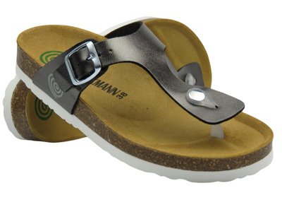 Dámské žabky se širokými pásky – Dr Brinkmann 700994-9, šedé