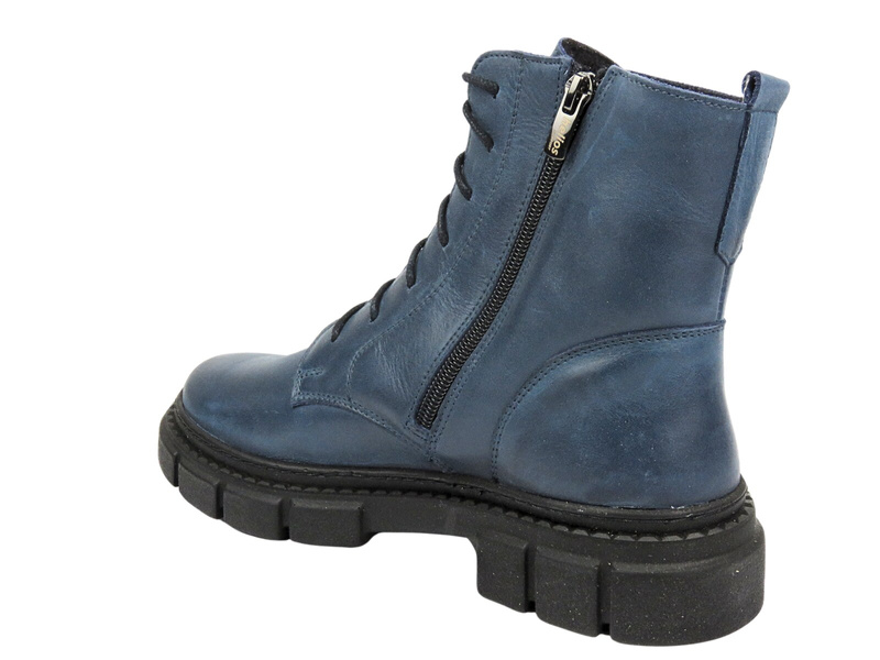 Kožené kozačky, dámské kozačky polské značky HELIOS Komfort 549, zelené