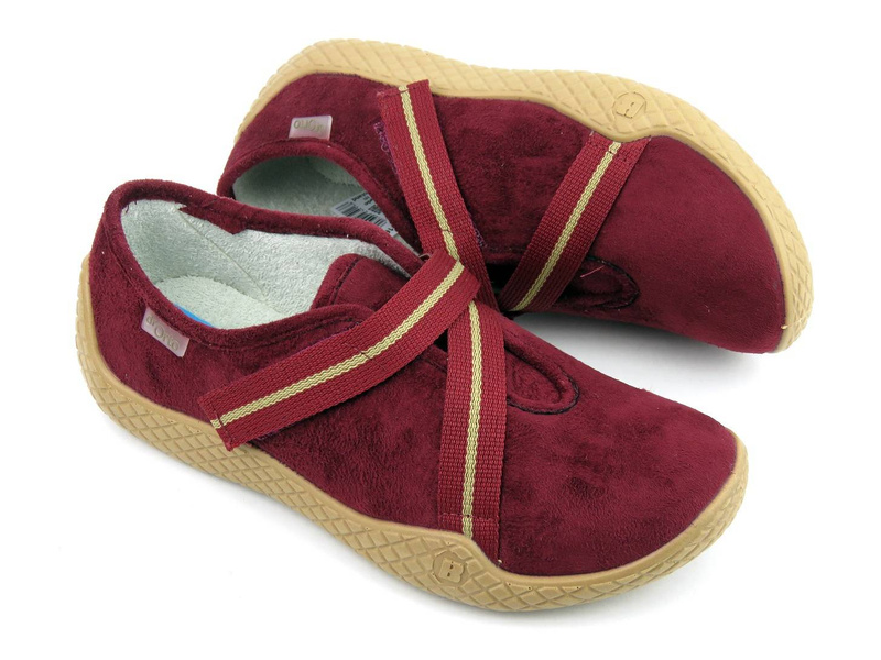 Uzavřené pantofle, dámská preventivní a zdravotní obuv - Befado dr Orto 434D016, vínová