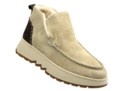 Dámské zateplené kotníkové boty Nika Komfort 0791-3085, béžové