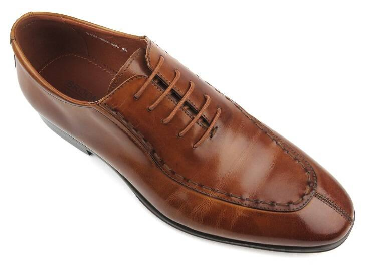 Elegantní pánské polobotky, brogues, oxfordky Brooman T127-353-A06, hnědá barva