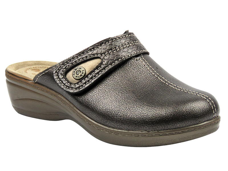 Pohodlné dámské pantofle INBLU LY-80, šedé