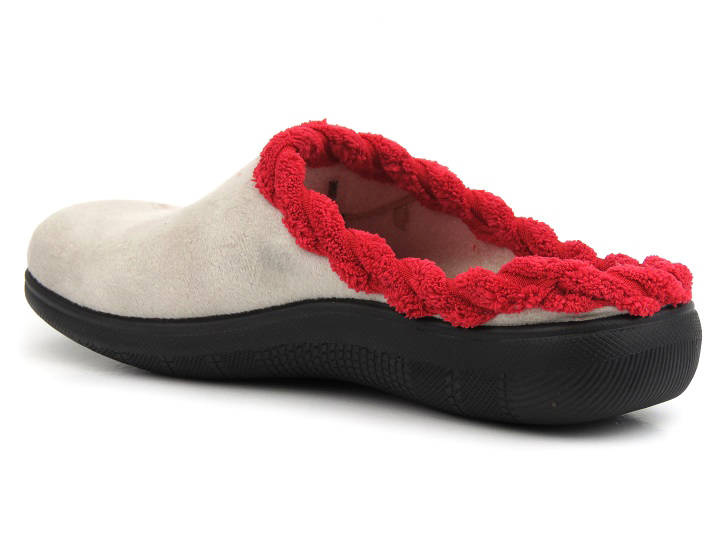 Dámské pantofle s jemně masírující vložkou - INBLU EC-84, béžové s beruškou