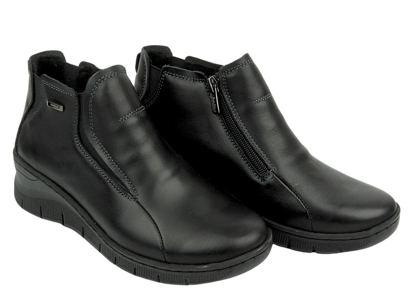 Dámské kotníkové boty na klínku HELIOS Comfort 552, černé 2