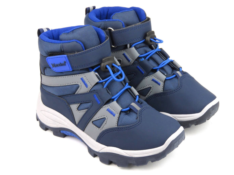 Kotníkové boty, zimní sportovní boty pro kluky - AXIM 23017, tmavě modrá